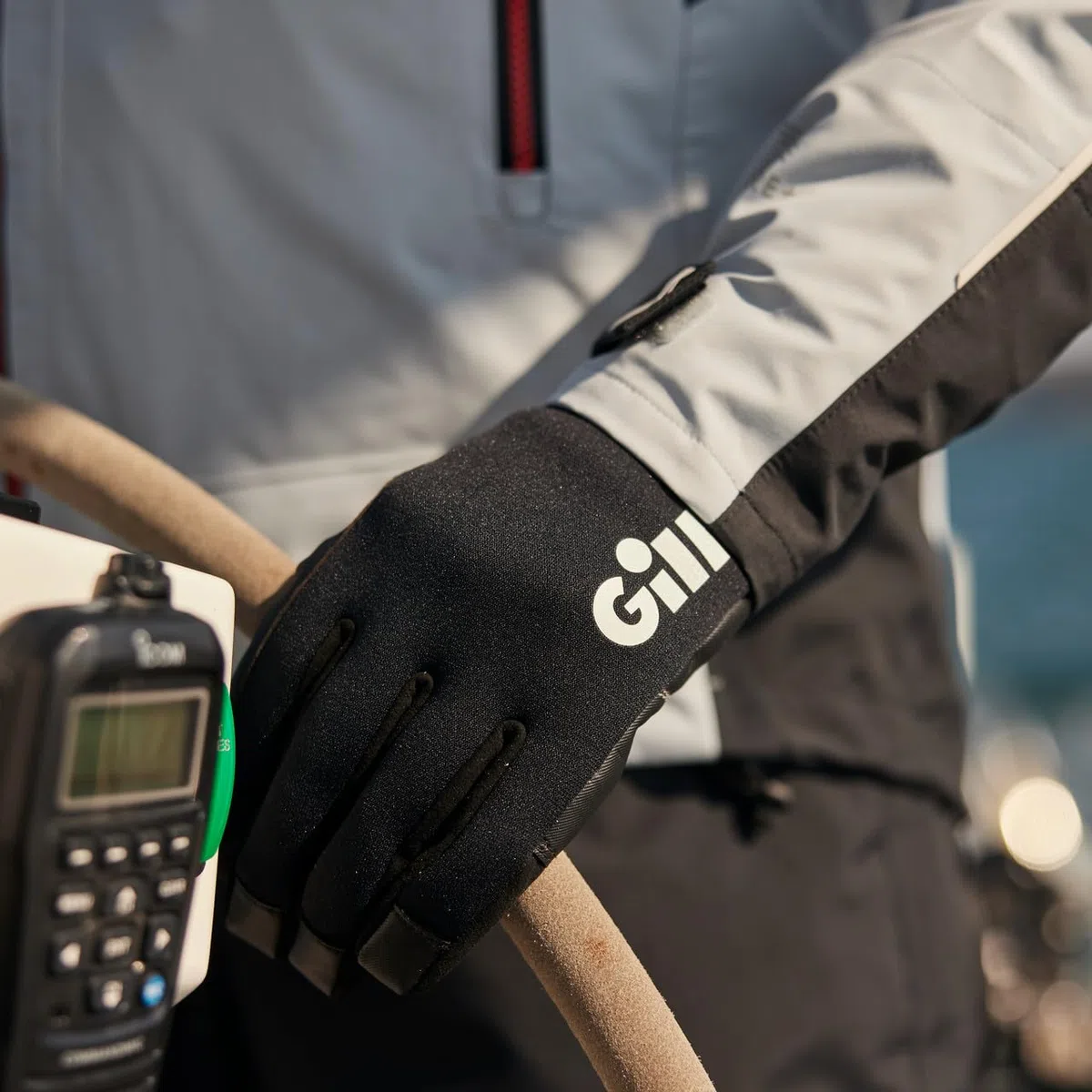 Gill Guantes 3 Seasons - Negro - Ligeros, Impermeables, a Prueba de Salpicaduras