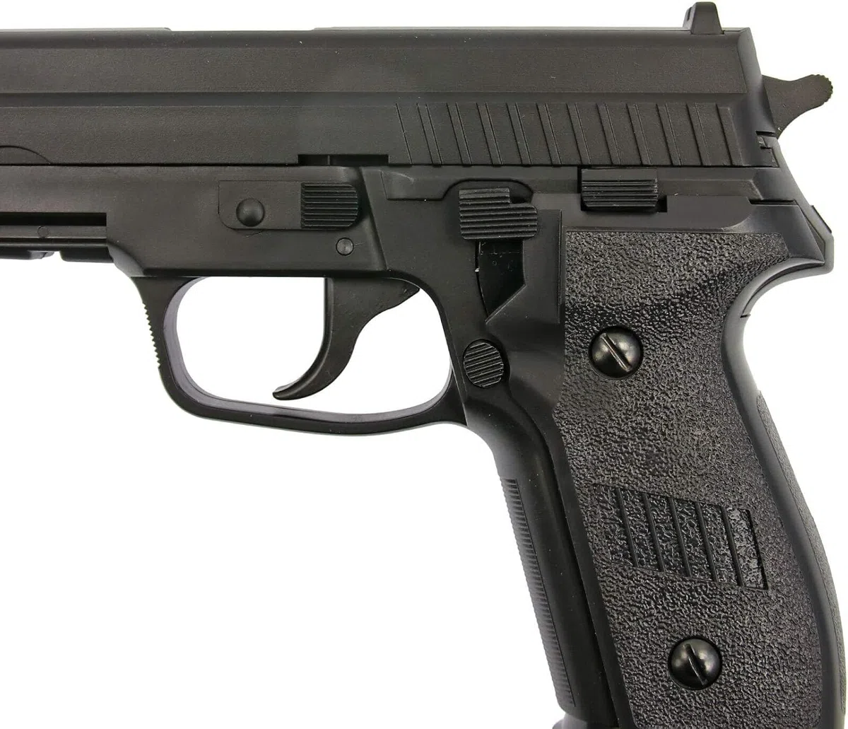 HFC 116N Negra (Muelle) | Pistola de Airsoft Calibre 6mm + maletín + munición Bolas PVC