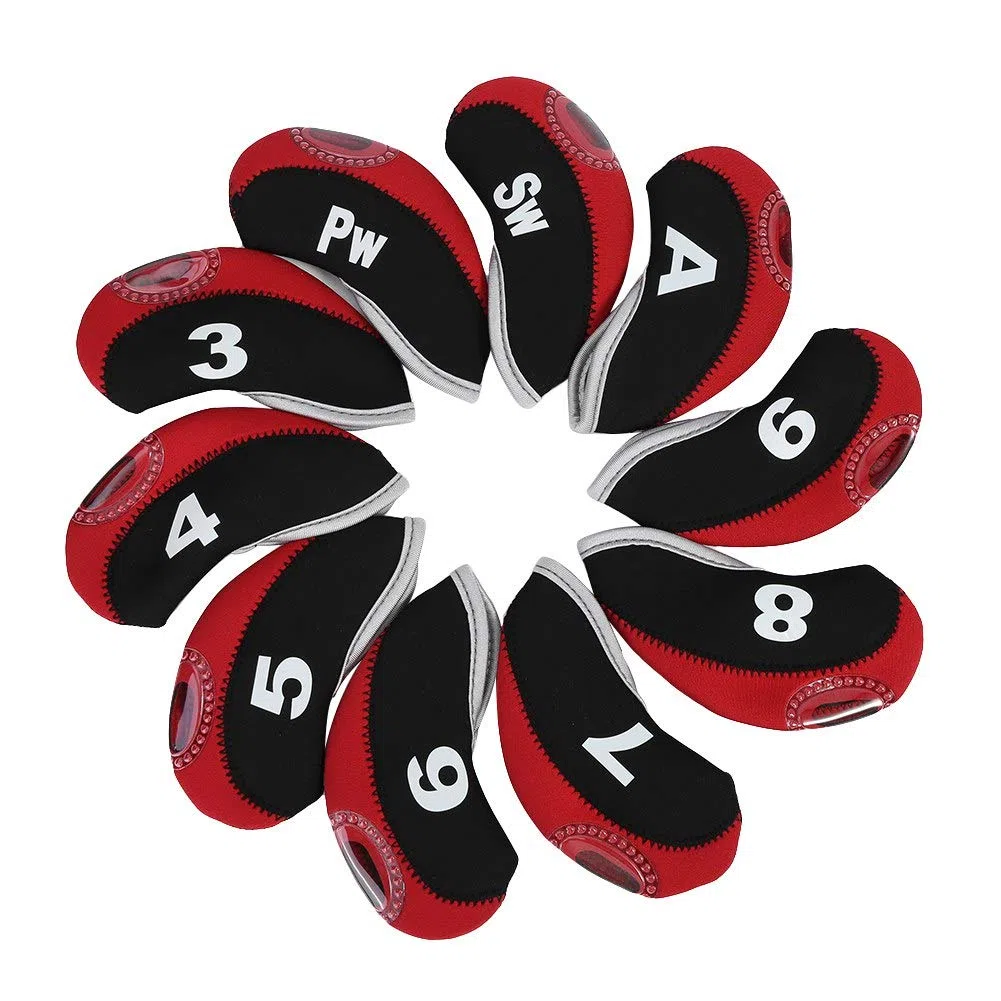 Dioche - Juego de 10 Cabezas de Club de Golf con números de Golf