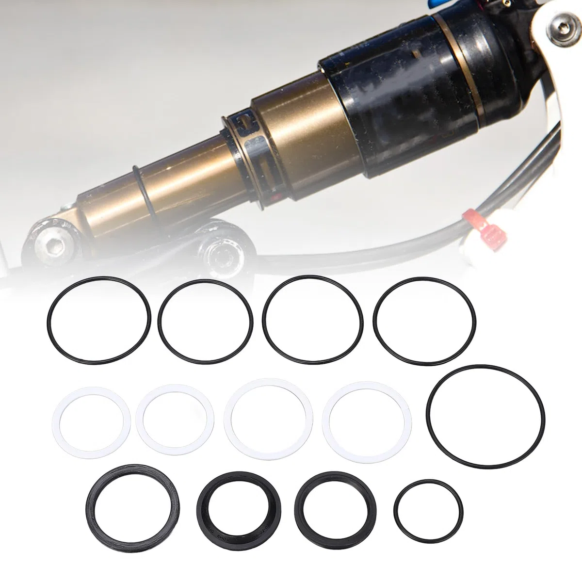 13PCS Kit de Mantenimiento de Amortiguadores Amortiguación de Vibraciones Goma Amortiguador de Aire Reemplazos de Flotador DPS DPX2 Float X 2014 2017 Kit de Servicio de Suspensión