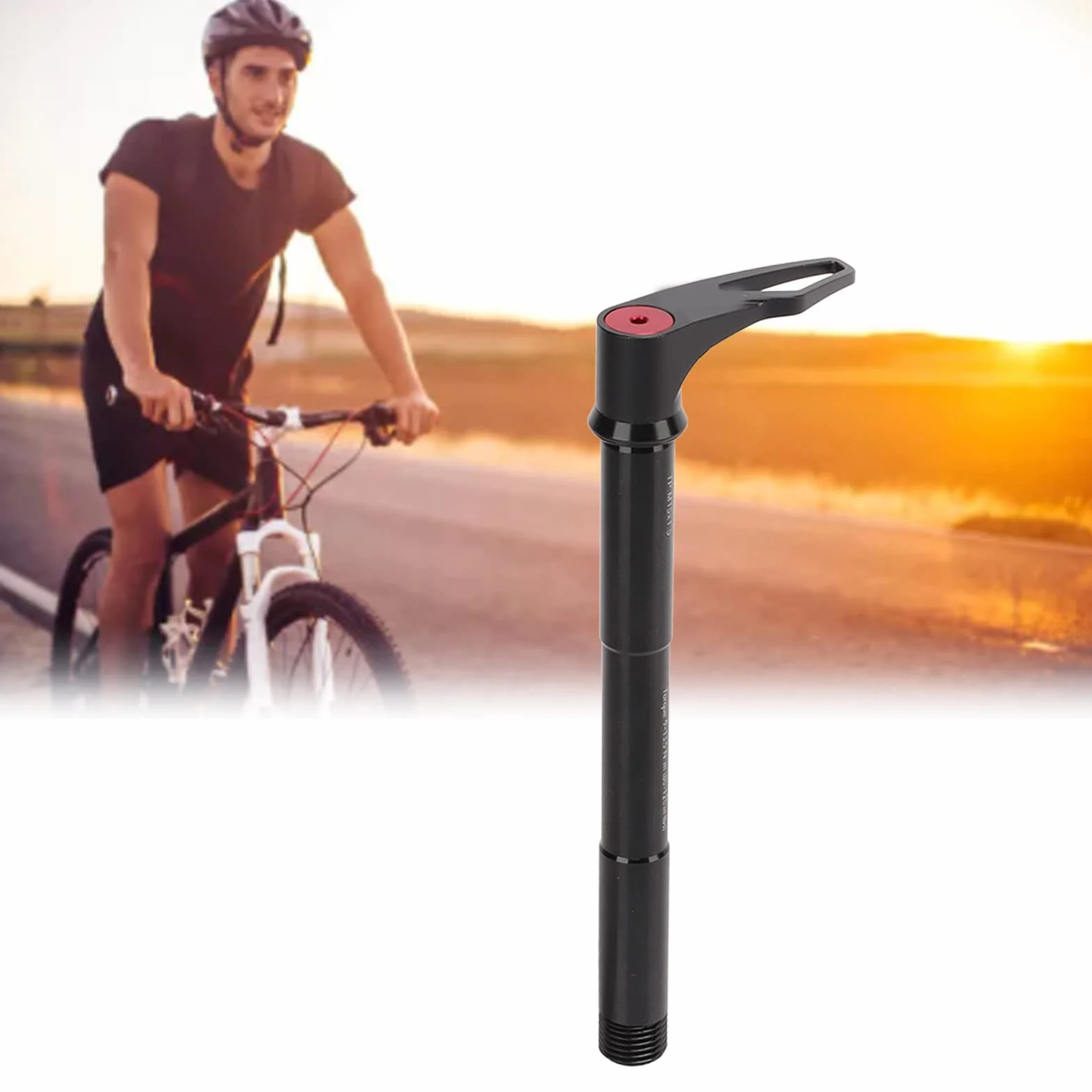 Pincho de Liberación Rápida con Eje Pasante para Bicicleta, Pincho Delantero de Aluminio de Alto Rendimiento para Bicicleta para(L: 158 mm)
