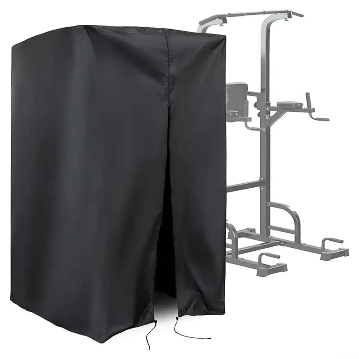 Funda protectora para estación de barra de dominadas, cubierta de estante de energía de varios tamaños, tela Oxford impermeable para equipos de fitness, estante de pesas con cordón ajustable