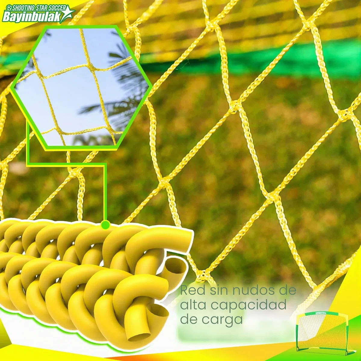 BAYINBULAK Portería de Futbol para Niños Porterias de Futbol Jardin Regalos del Festival