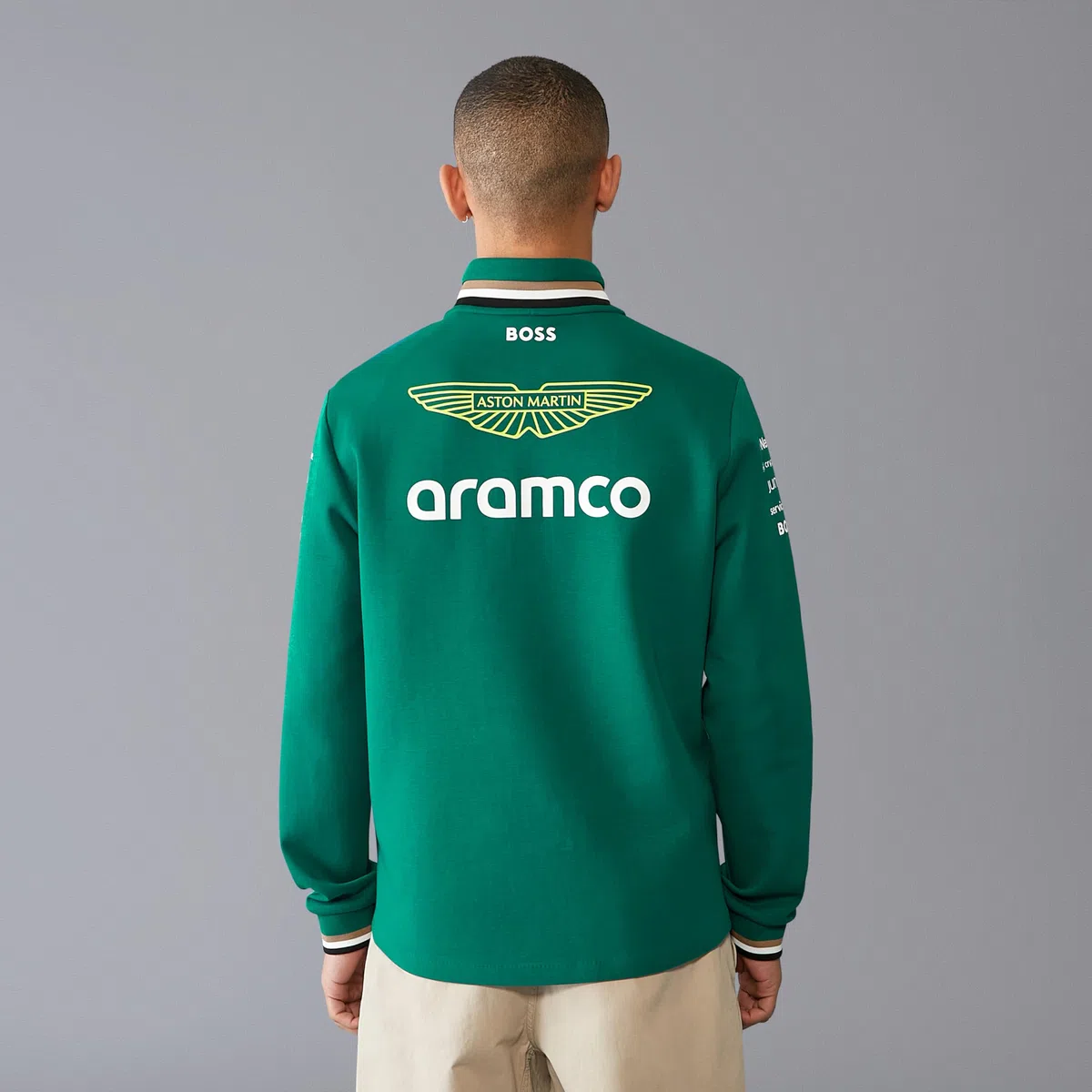 Aston Martin F1 Team 2024 1/4 Zip Hombre - Verde, S