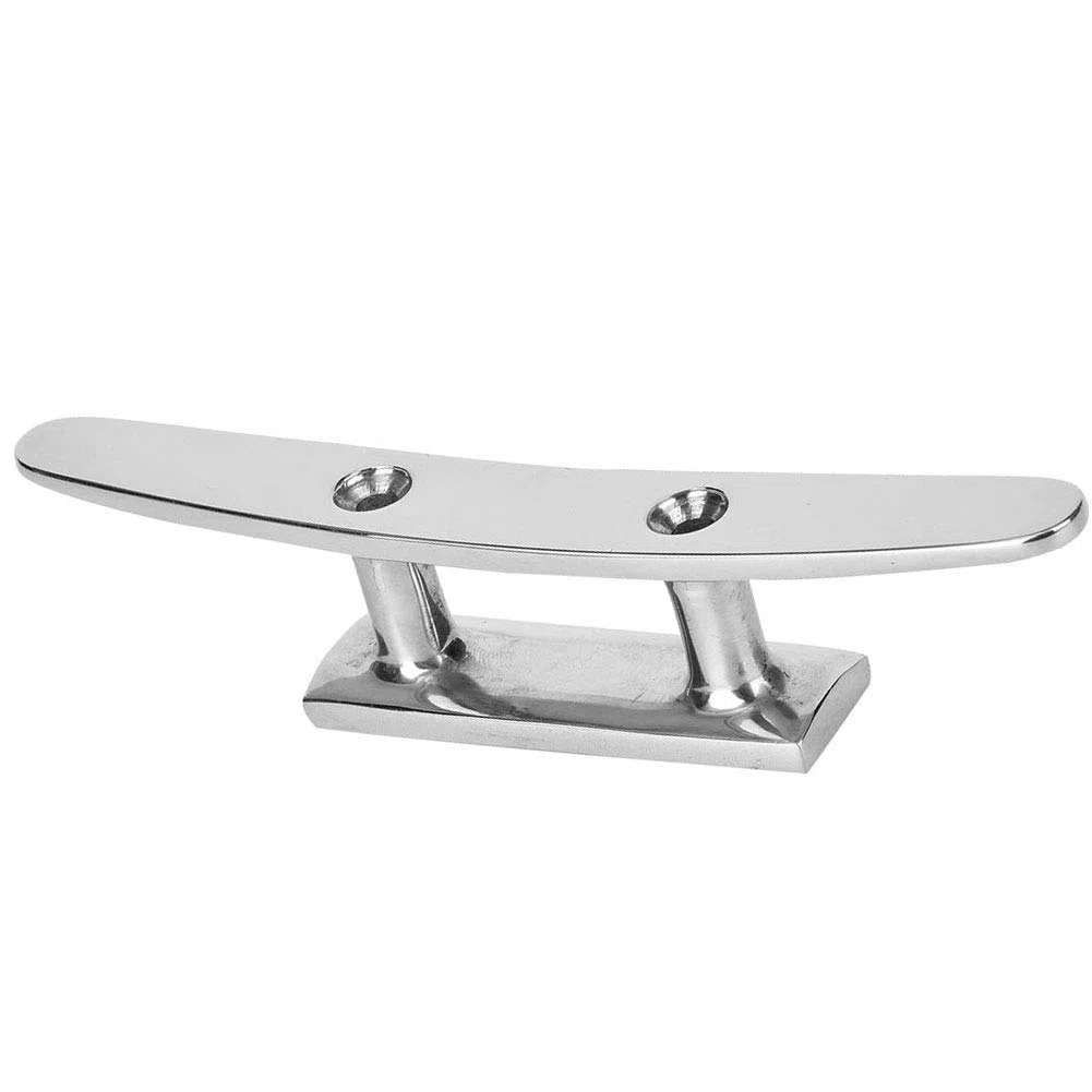 Cornamusa para Barco, Base Abierta Marina, Cornamusa de Base de Acero Inoxidable, Accesorio para Barco Pulido con Espejo, Cornamusa de Base, Accesorios de Base de Cuerda Marina