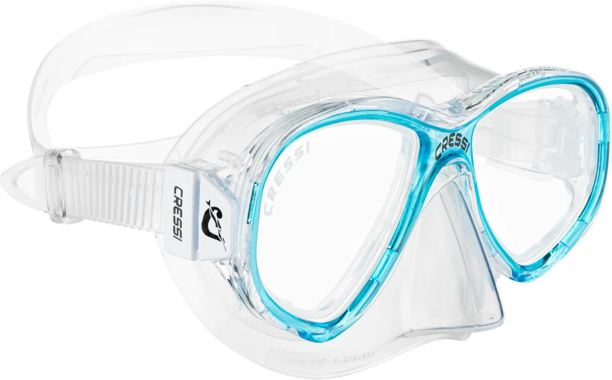 Cressi Perla Jr Snorkeling & Apnea - Máscara o Conjunto Máscara Perla Jr + Tubo Minigringo, Talla Única, Junior Unisex