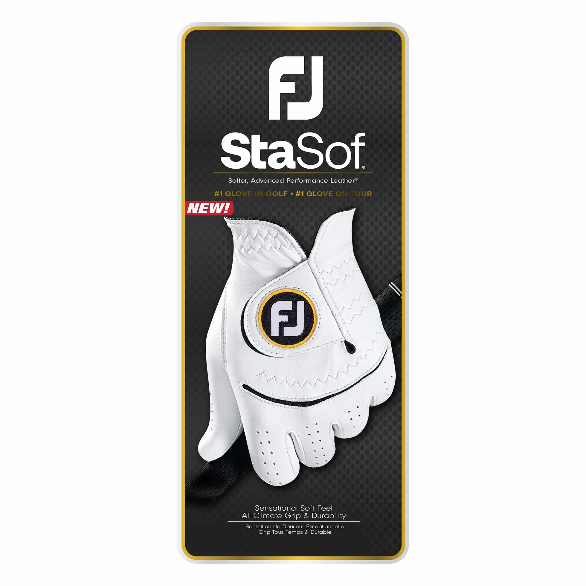 FootJoy StaSof - Guante de Golf para Hombre, Color Perla