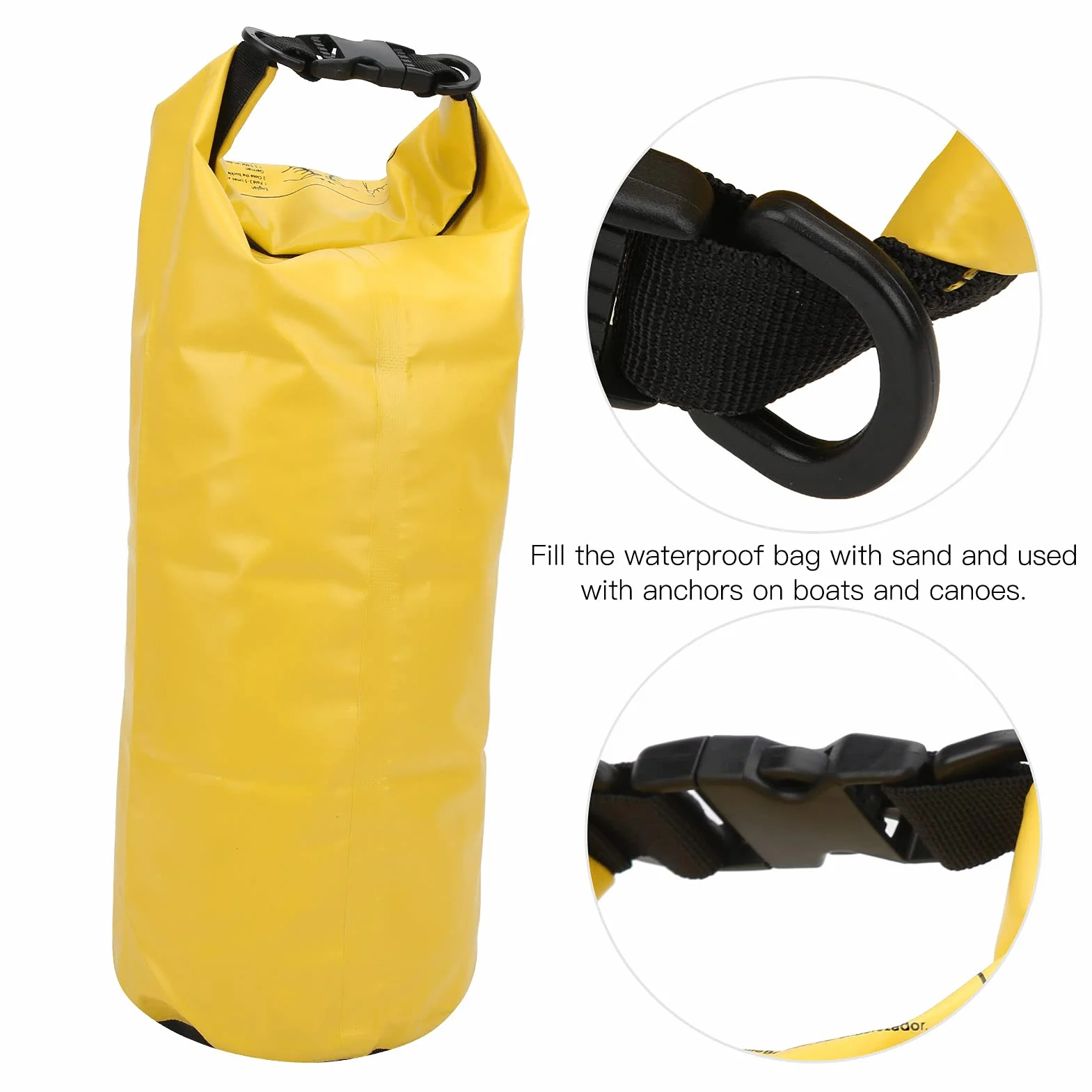 RiToEasysports Ancla de, Cuerda de Remolque Saco de Ancla de Calcetín de Deriva Cuerda de Ancla para Kayak, Moto Acuática, Remo