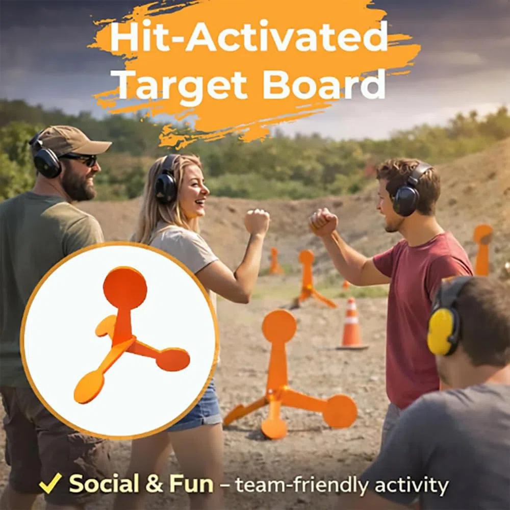 Tablero De Blancos Activado por Impacto con Respuesta De Volteo, Competición De Tiro Interactiva con Respuesta De Volteo, Divertido Juego De Entrenamiento De Puntería