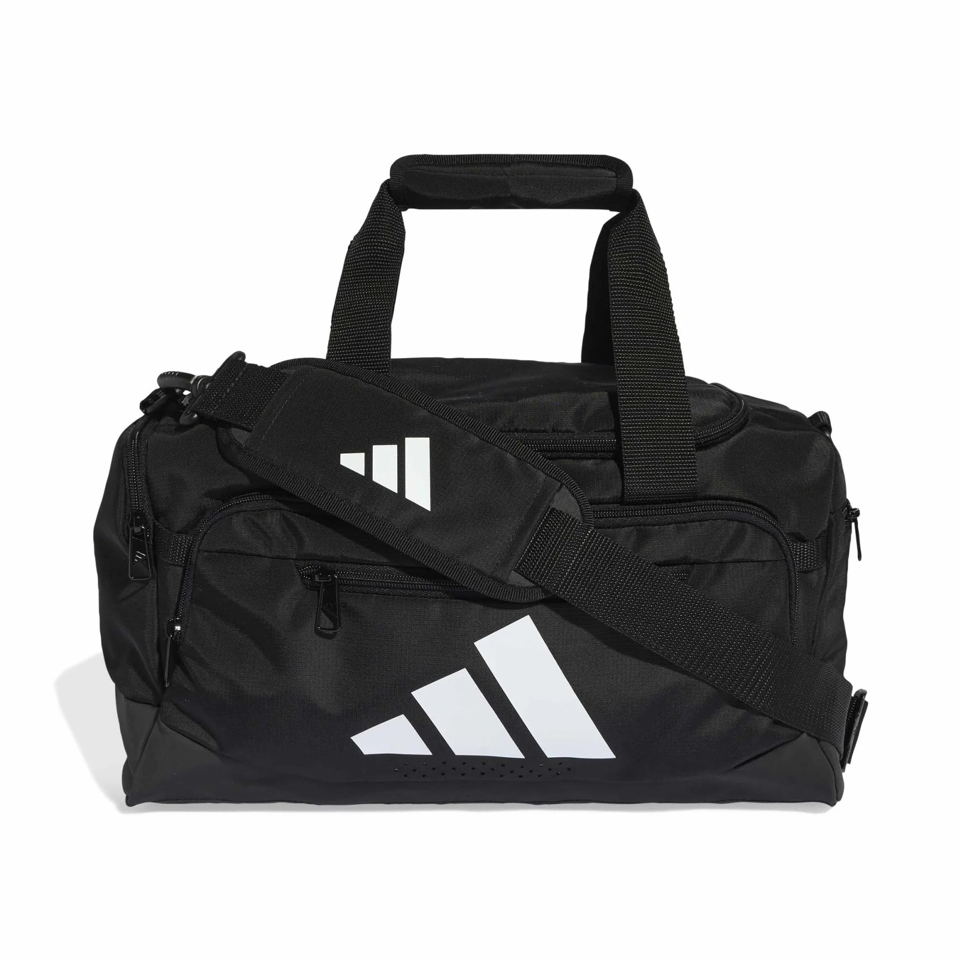 adidas Unisex Adulto Training Defender Duffle Bag Xsmall Duffel Bag, Black/White, One Size