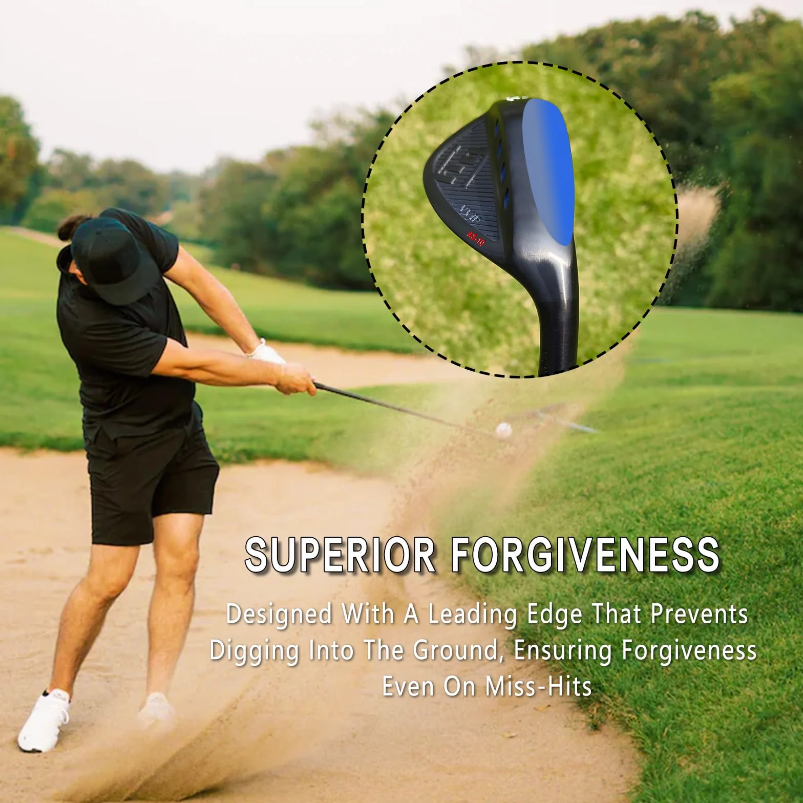 Yamato Juego de cuñas de golf de cara completa o cuñas de golf individuales 50/52/54/56/58/60 forjadas, cuña de arena para palos de golf fresados (acero inoxidable, 52 grados, regular, derecha)