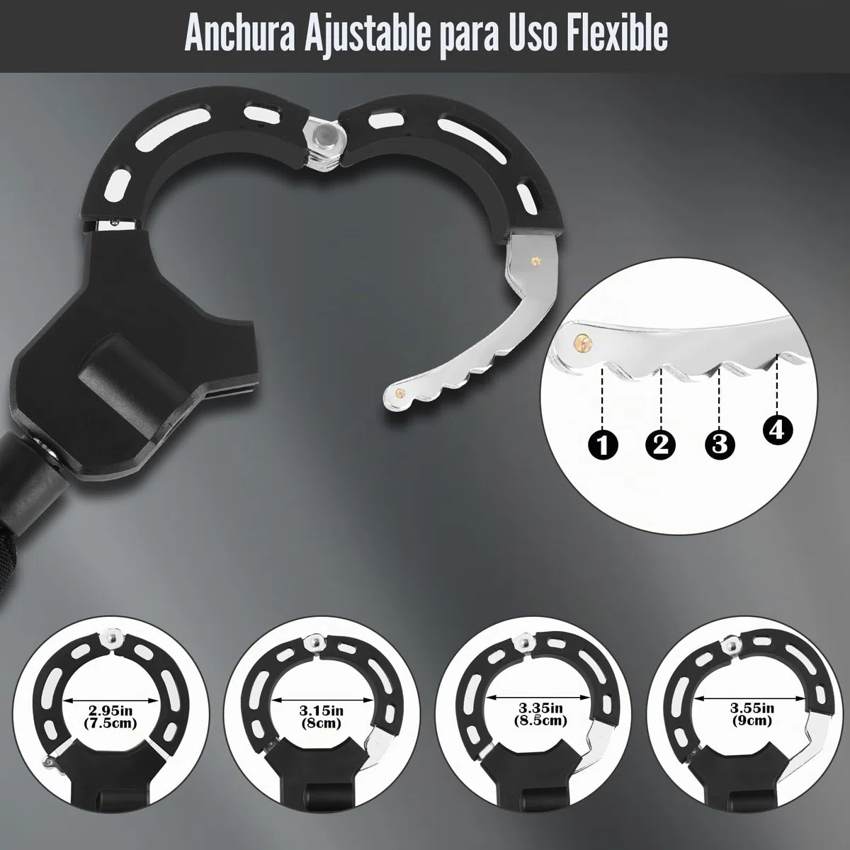 KOMABLEN Candado Patinete Electrico, Candado Bicicleta Antirrobo, Resistente Candado para Moto, Candado Esposas Bike Lock para Scooters, Bicicletas, Serrure à menottes pour scooter électrique