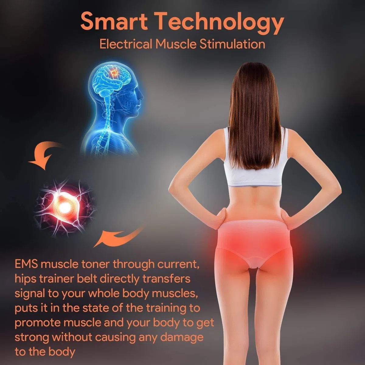 EMS Electroestimulador Gluteos,Levantamiento de Glúteo,Gluteos Estimulador,EMS Hips Electroestimulador Muscular 2023