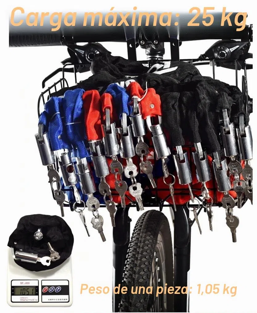 Cesta Plegable para Bicicleta – Cesta Colgante Delantera y Trasera, Marco de Almacenamiento de liberación rápida para Manillar de Bicicleta y portaequipajes Trasero