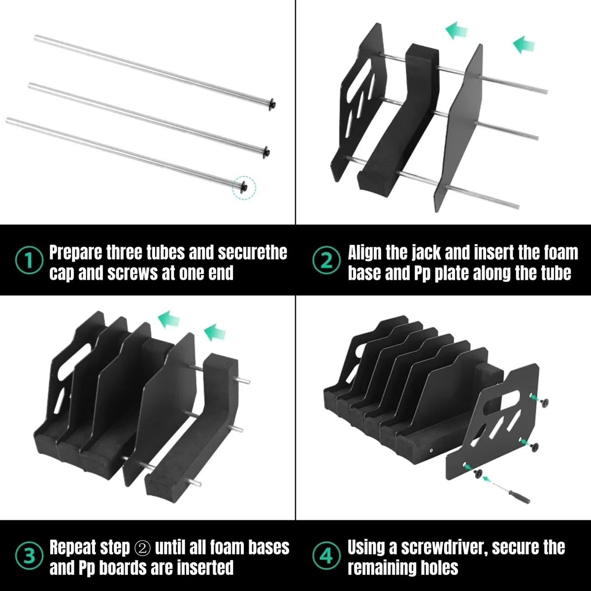 Soporte para Armas de Espuma EVA Suave con 4/6/8 Ranuras para Guardar Armas, revólveres, Armas de Fuego y Pistolas, Soporte de exhibición