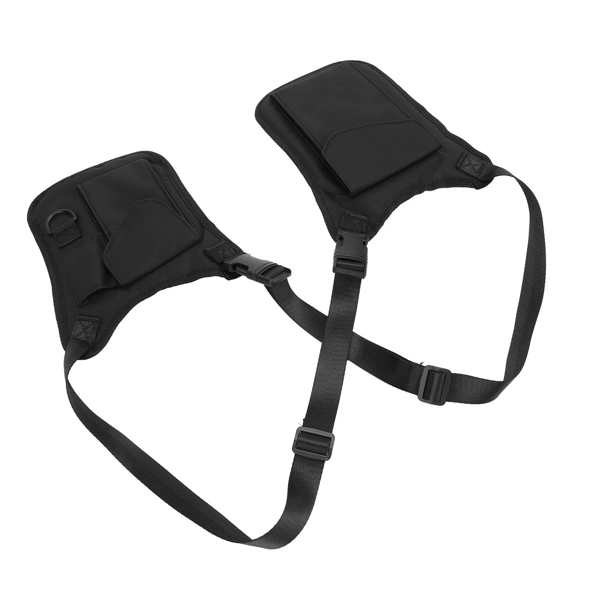 Dilwe Bolsa Antirrobo para Axilas, Bolsa Portátil Ajustable de Poliéster con Doble Hombro para Llaves del Teléfono, Viajes, Montañismo y Diario