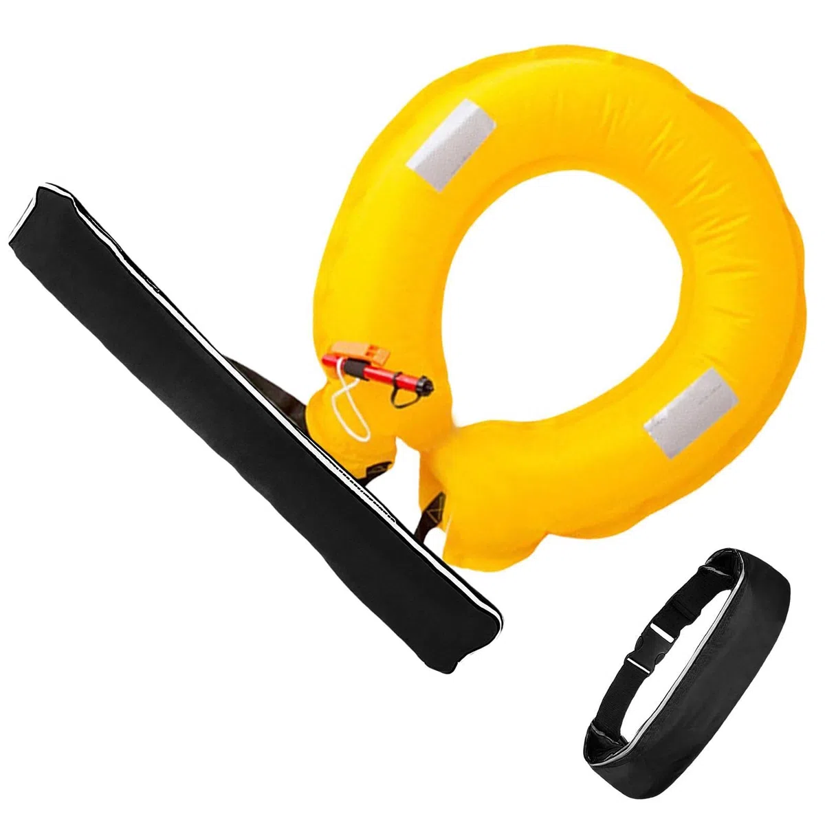 Cinturón Inflable Flotante | Inflado Rápido Antiahogamiento | Cinturón Inflable para Natación - para Deportes Acuáticos, Kayak, Paddle Surf, Pesca, Navegación Y Snorkel, Adultos, Mujeres Y