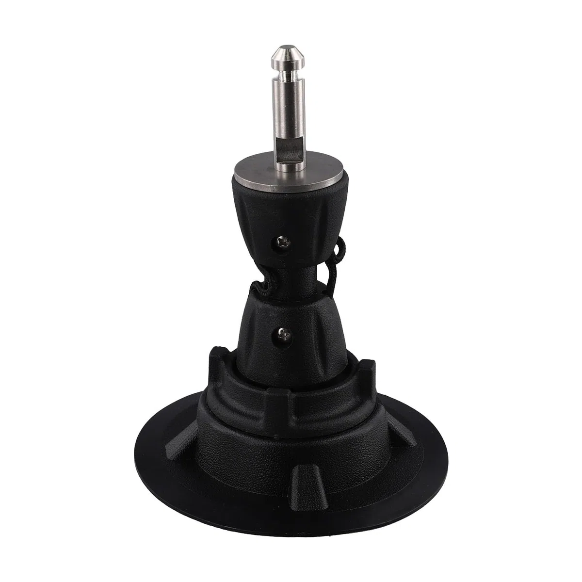Base de mástil de windsurf con tendón de pernos, para pie de vela giratorio de 360 grados, placa base de windsurf, PVC, negro, 12,5 cm de diámetro