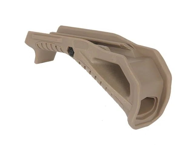 Empuñadura Táctica FMA para Raíl Picatinny Angular ergonómica, Grip para Airsoft, Dark Earth, 130 mm, Polímero de Alta Resistencia