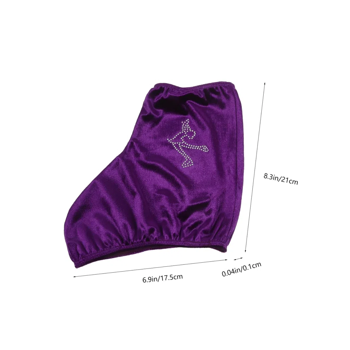 Abaodam Fundas Elásticas Resistentes para Botas de Patines Cubre Botas de Hielo y Artístico Protección Duradera para Patinaje un Color Púrpura Talla