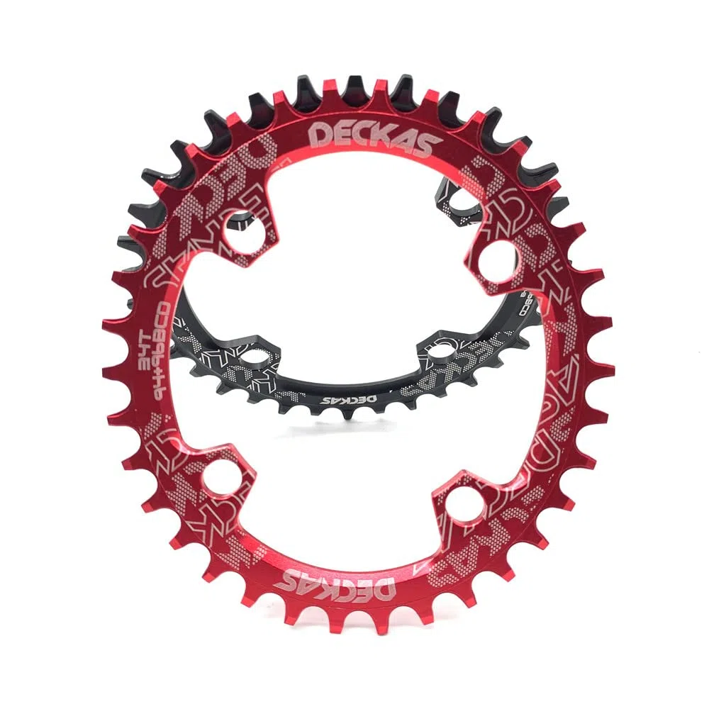 Platos para Bicicletas Rueda de Cadena de Bicicleta 94 + 96 BCD Redonda/Ovalada 32T 34T 36T 38T Plato de Bicicleta MTB Plato Ovalado 32 MTB(34T,9496bcd Oval Black)