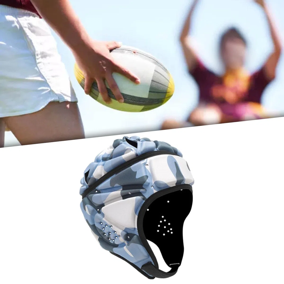 Casco de Rugby, Casco de Rugby, Casco de fútbol, Gorra Protectora de Rugby para Entrenamiento