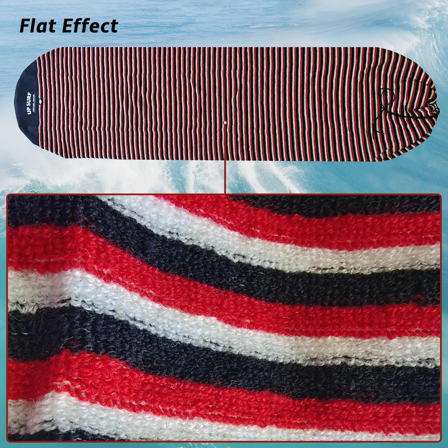 UPSURF - Funda para calcetines de surf de 7'/7'6"/8'/8'6"/9'/10'- Funda para calcetines de tabla larga, bolsa protectora ligera para tu tabla de surf