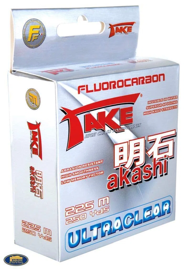 Lineaeffe Take Akashi Fluorocarbono 225 m 0,25 mm 10,0 kg ultratransparente