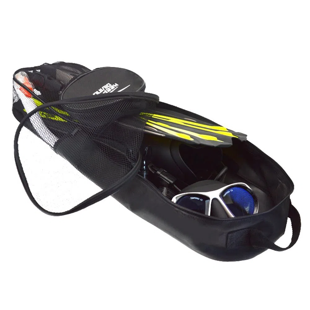 Bolsa de aletas de buceo portátil, bolsa de protección de aletas de PVC con correa para el hombro para Submarinismo (bucear)