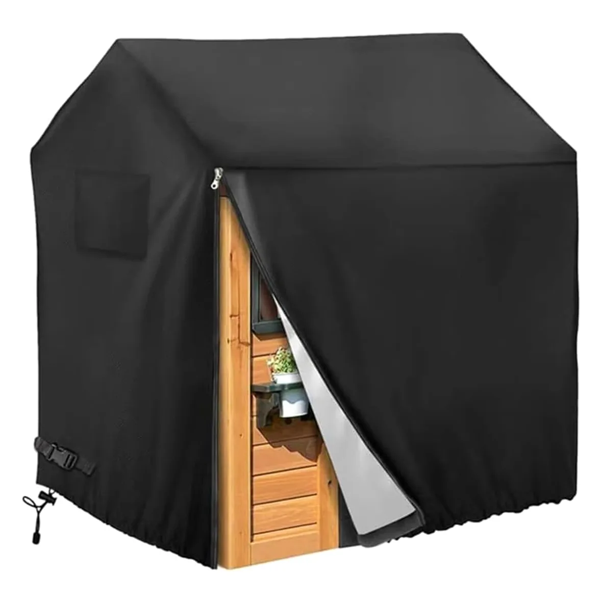 Lona Impermeable para Exteriores 210D, para Casita De Juegos, con Protección Solar (110 X 120 X 140 Cm)