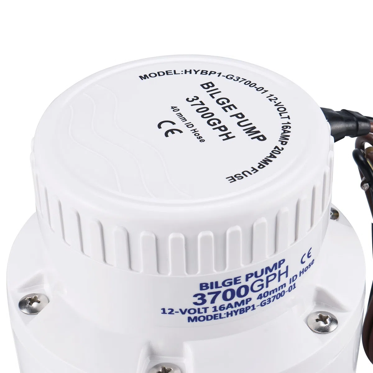 FreeTec Bomba de achique sumergible de 12 V, 235 LPM, bomba de agua de 40 mm, para caravanas, camping, marina, barco de pesca, piscina pequeña y fuente