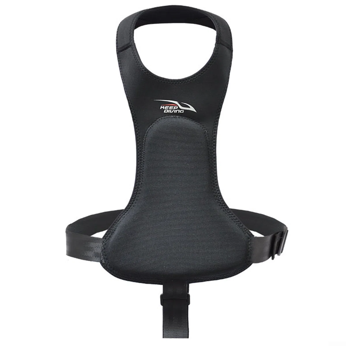 DAZZLEEX Almohadilla de pecho de neopreno para arpón, almohadilla elástica para el pecho de caza, chaleco acolchado profesional para buceo, pesca