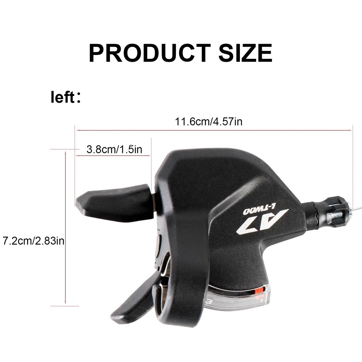 Chooee Palanca de cambio de bicicleta 3x10 velocidad para Shimano/Sram, palanca de cambio de bicicleta de montaña para MTB