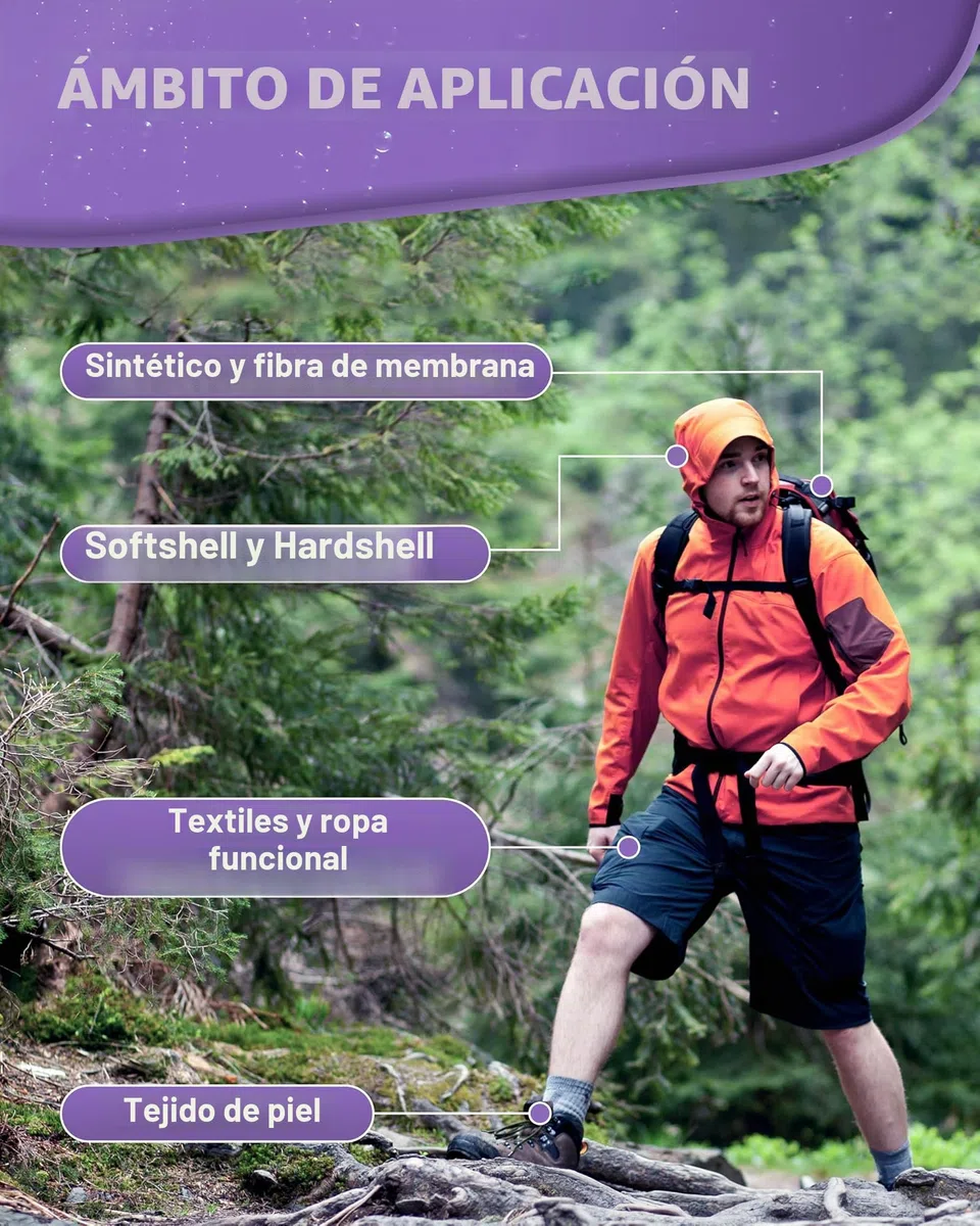 Alpenwert Detergente impermeabilizante para ropa exterior, funcional y de esquí, Gore-tex UVM