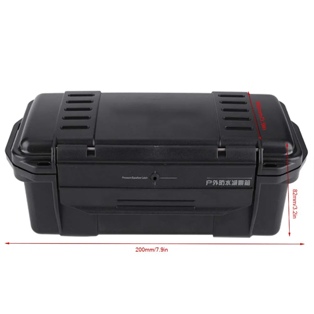 Estuche de almacenamiento impermeable, organizador de almacenamiento de estuches, caja sellada impermeable a prueba de golpes y a prueba de presión para exteriores, caja sellada impermeab
