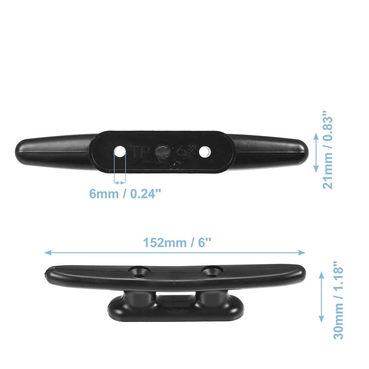 X AUTOHAUX 5uds 6'' Plástico Barco Cornamusa Cuerda Cornamusa Barco Resorte Cornamusas para Kayak