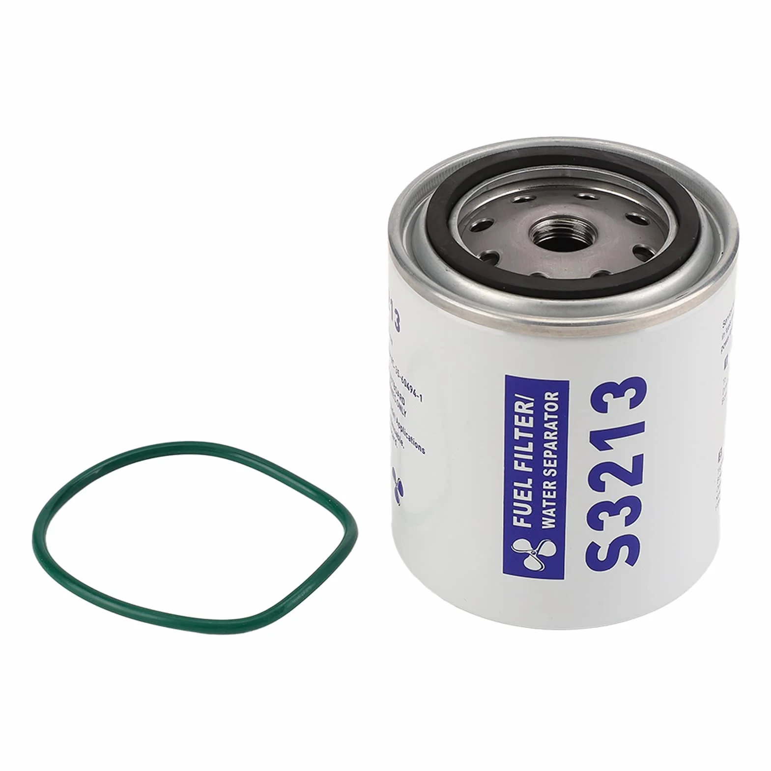Filtro Separador de Agua Y Combustible S3213, Filtro Separador de Agua Y Combustible S3213 Filtro de Combustible de Acero Inoxidable S3213 con Anillo de Sellado Filtro de Combustible para Barcos