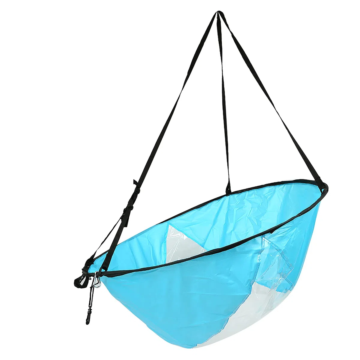 VGEBY1 Vela para Kayak, 3 Colores 108cm Plegable Kayak Wind Paddle Board Sail con Ventana Transparente y Bolsa de Almacenamiento(Azul)