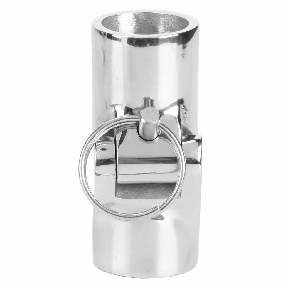 Conector de Tubo de Acero Inoxidable Marino Tubo de Acoplamiento Giratorio Plegable Conector de Tubería con Accesorios para Barcos de Punta(25 mm)