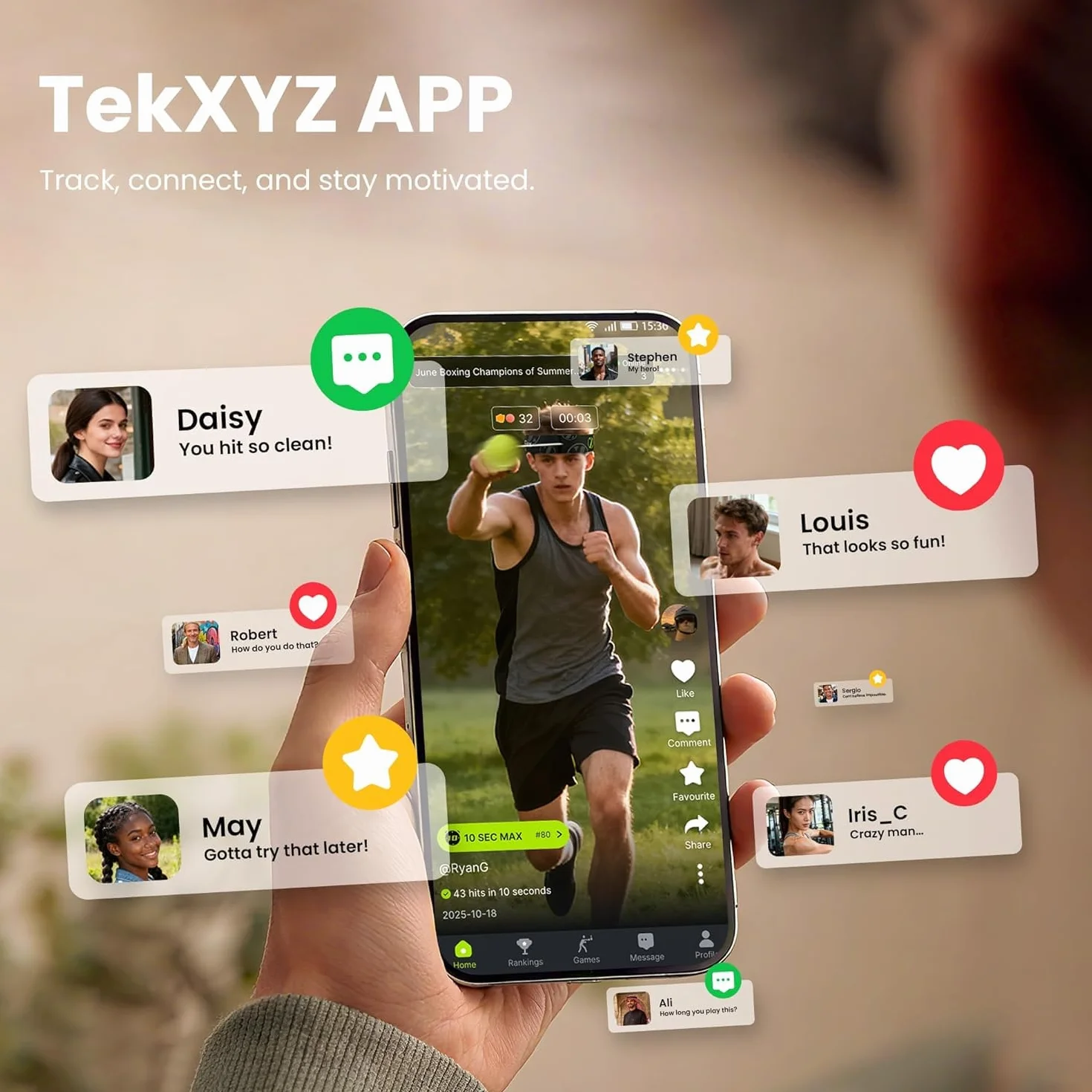 TEKXYZ Pelota De Reflejos De Boxeo Desafiador BRG Boxing Reflex Ball Challenger BRG
