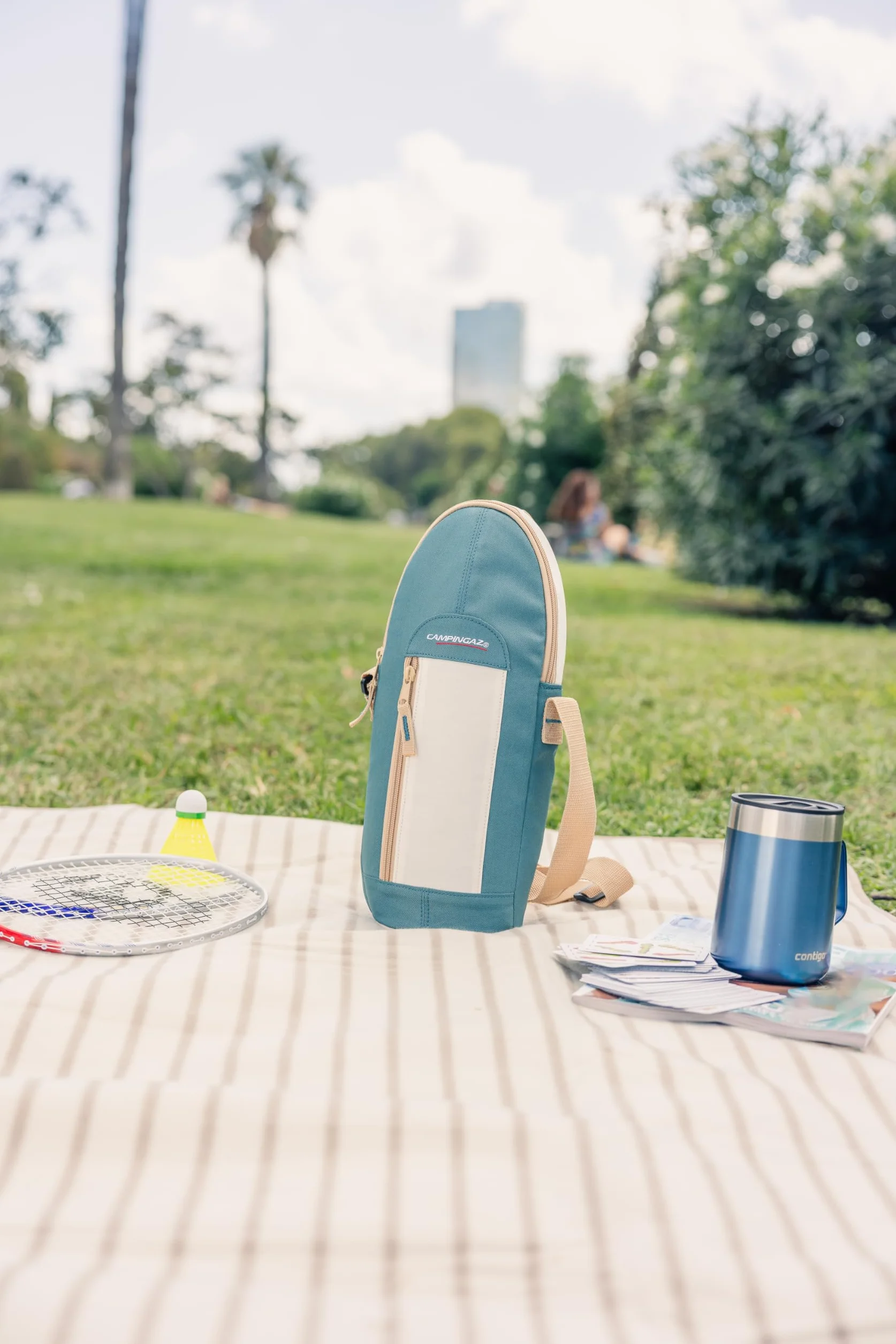 Campingaz Enfriador de Botellas Plegable Fold'n Cool 1,5 L | Portabotellas isotérmico Que Mantiene Las Bebidas frías hasta 2 Horas | Ligero y fácil de Transportar | Plegable | Ideal para picnics