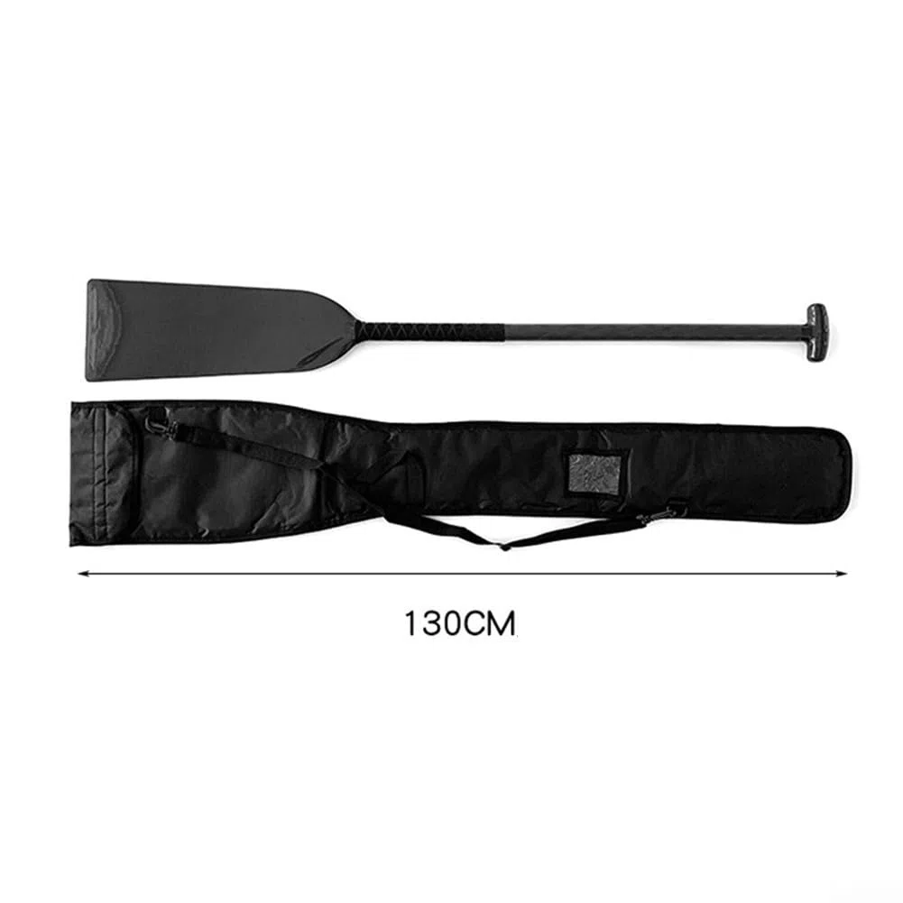 Whychstore Funda impermeable para remo de kayak con compartimentos dobles, correa desmontable y construcción de tela Oxford