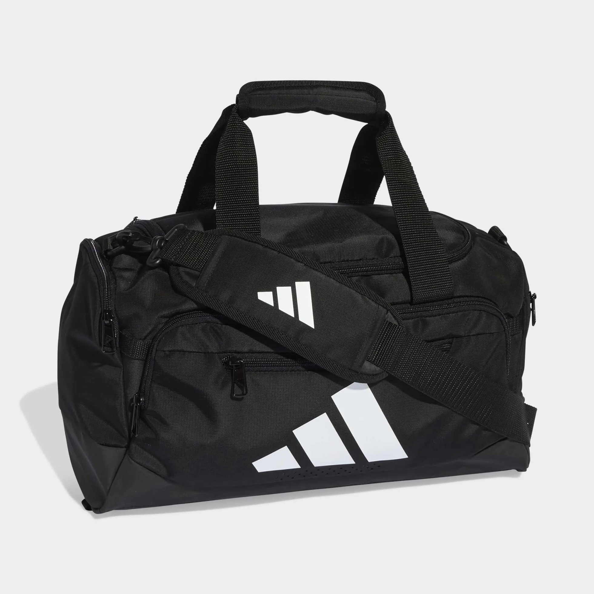 adidas Unisex Adulto Training Defender Duffle Bag Xsmall Duffel Bag, Black/White, One Size