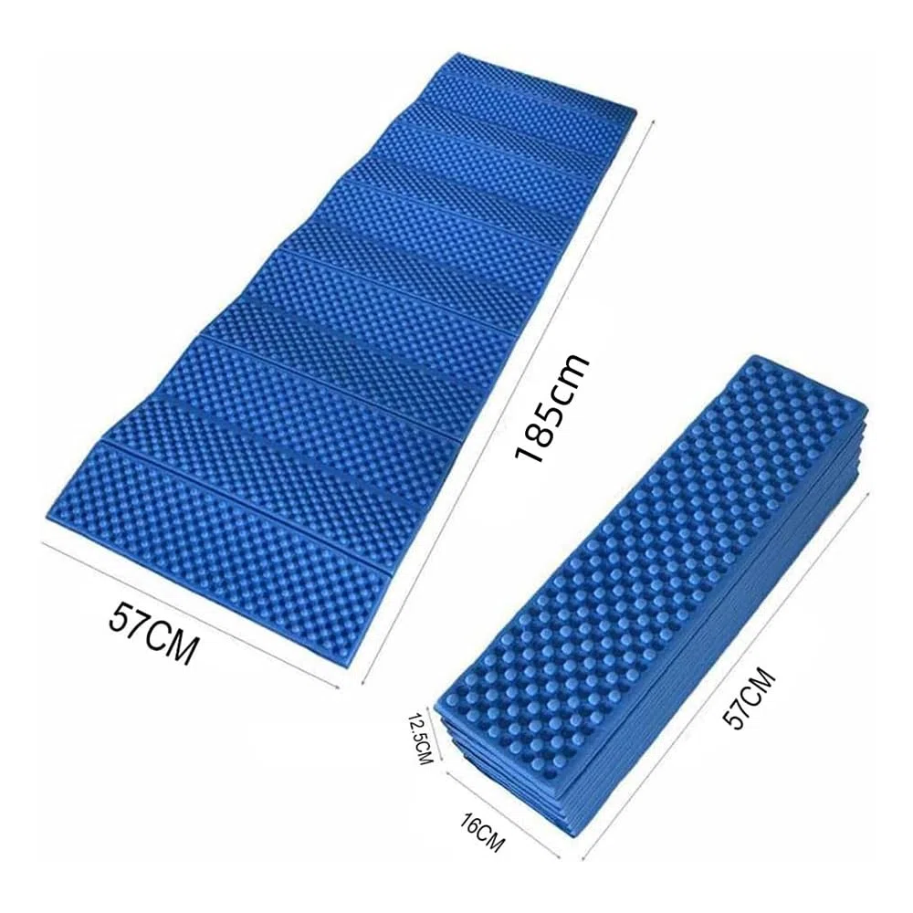 PLUS HOME Esterillas 185X57cm De Espuma Almohadilla A Prueba Para Camping,Esterilla Plegable De Espuma Para Camping Y Picnic Para La Playa.Color Surtido Verde/Azul/Naranja