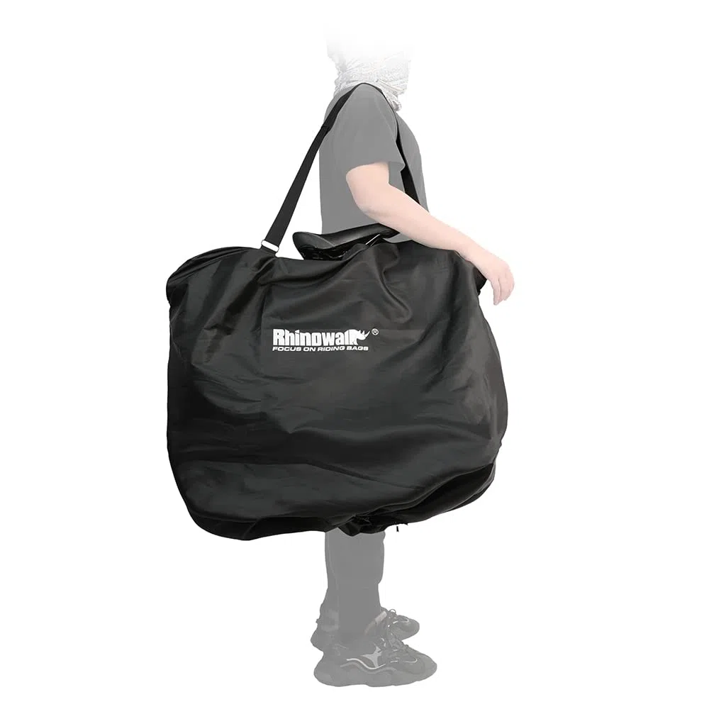 Bolsa de transporte ultraligera plegable de 20 pulgadas para bicicleta, coche, tren y avión