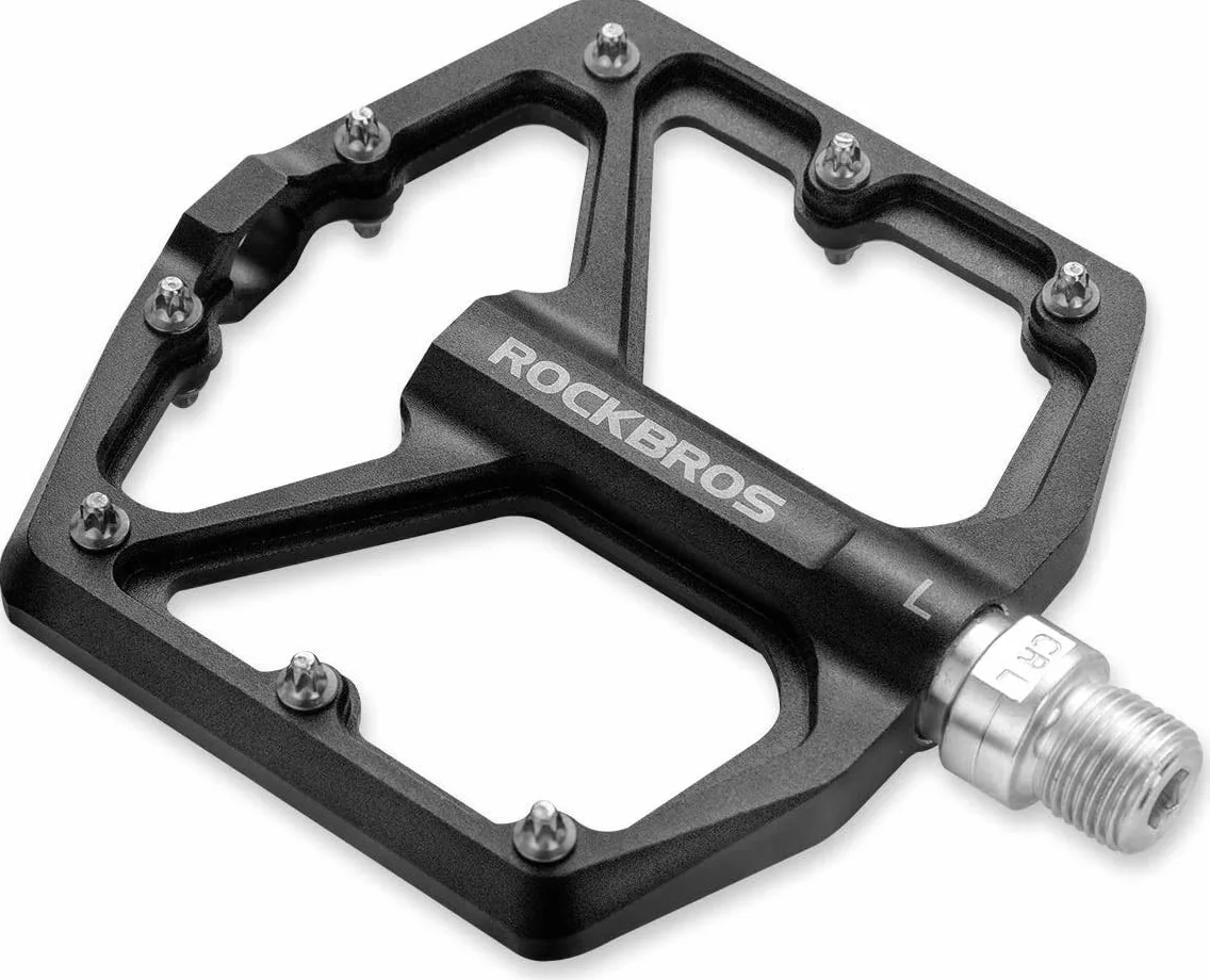 ROCKBROS Pedales de Bicicleta de Montaña Pedales de Aleación de Aluminio Plataforma Antideslizante para MTB Carretera Ciclismo 9/16