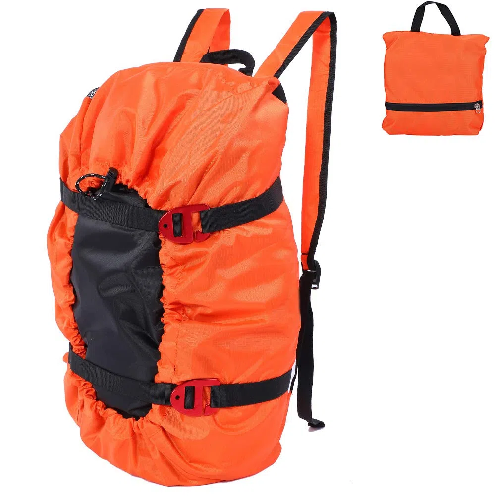 Bolsa para Escalada en Roca, Kit a Prueba de Agua para Cuerdas para Escalada Bolsa para montañismo Plegable Correa para el Hombro Mochila para Acampar al Aire Libr