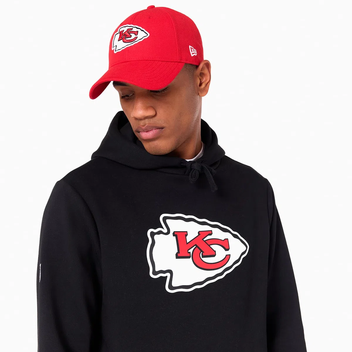 New Era NFL Hoody Capucha Sudadera suéter Fútbol Americano Logotipo del Equipo