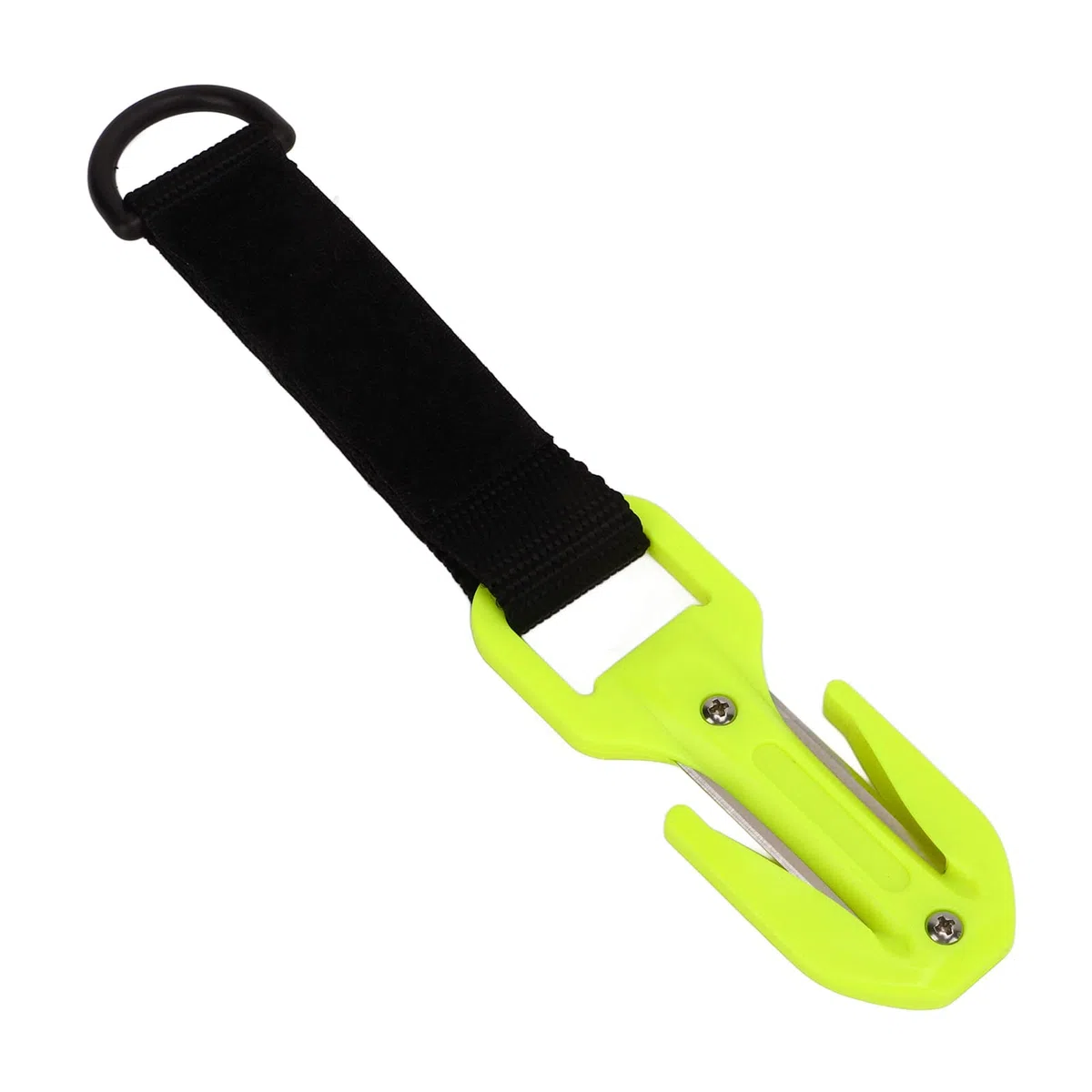 Pasamer Cortador de cuerda de seguridad, Cortador de cinturón de buceo resistente al calor, Hojas afiladas con soporte de cuchilla para buceo seguro