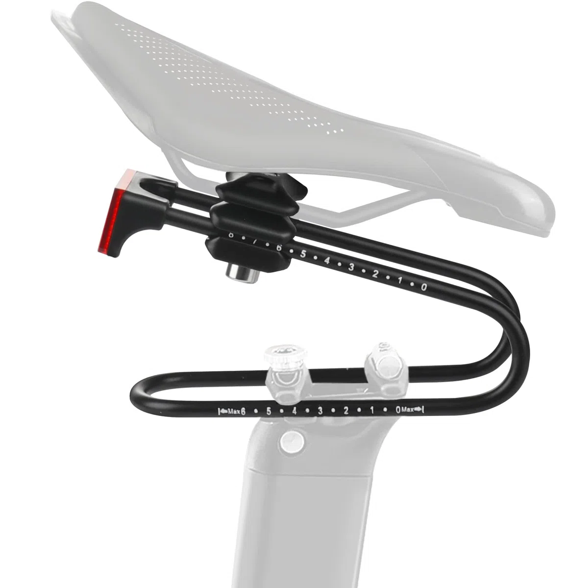 Foreverup Amortiguador de sillín de Bicicleta con Tira Reflectante, Dispositivo de suspensión para Bicicleta de montaña, Bicicleta de Carretera y Bicicleta al Aire Libre